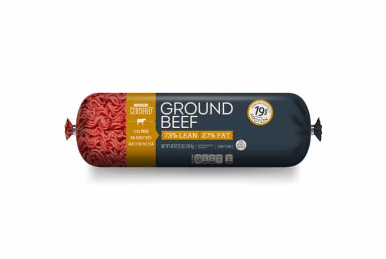 Our Certified Ground Beef 73% Lean 27% Fat